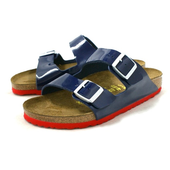birkenstock arizona dress blue